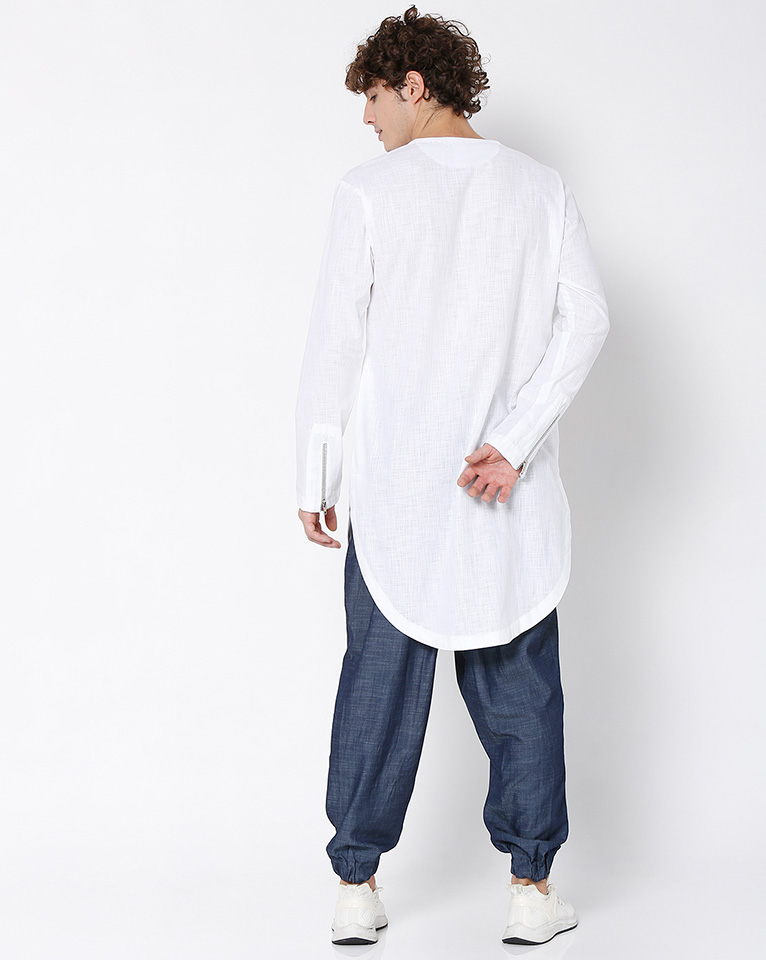 ROUND NECK ZIPPER KURTA