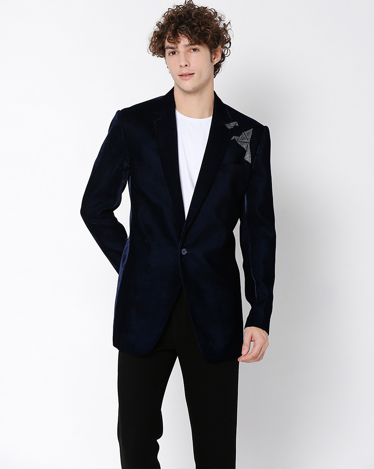 Prussian Velvet Jacket-Blazer