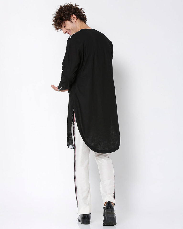 ROUND NECK ZIPPER KURTA